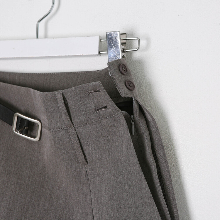 (벨트set) 유니크 플리츠 팬츠 미니스커트 (3color)