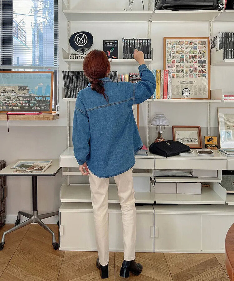 【丈別】ストレートパンツ IVORY