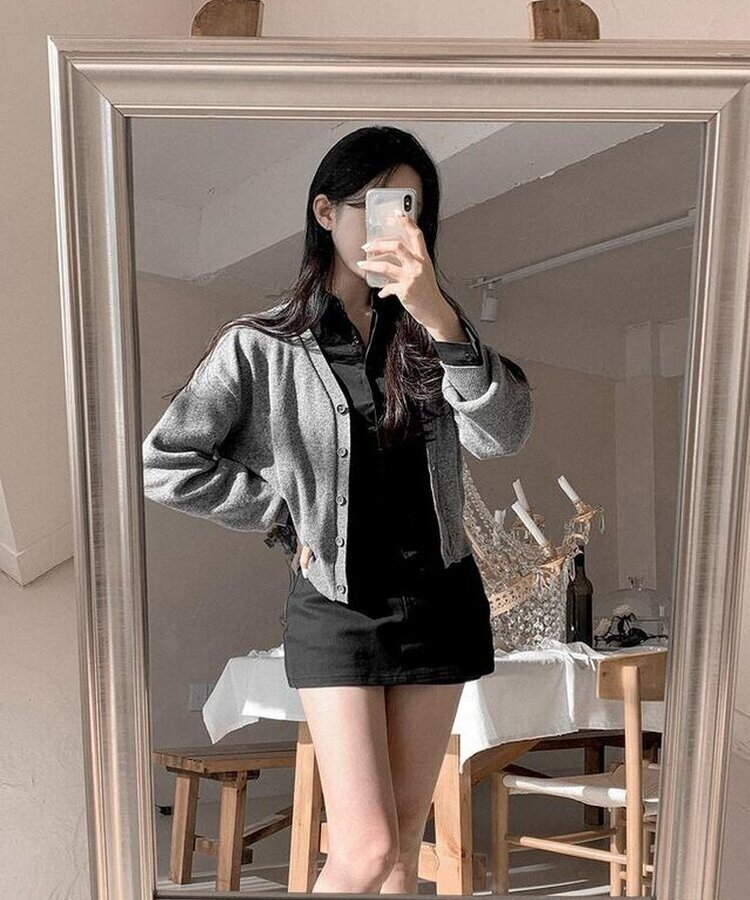 デイリーカーディガン(5color) DARK GRAY