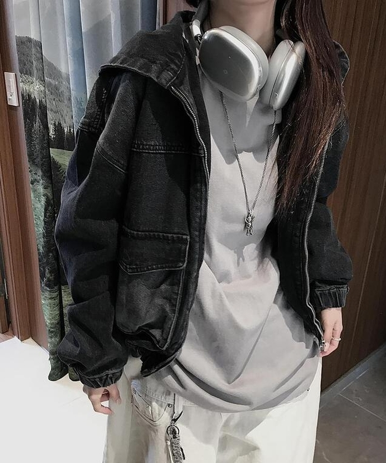 シャツレイヤードTシャツ GREY