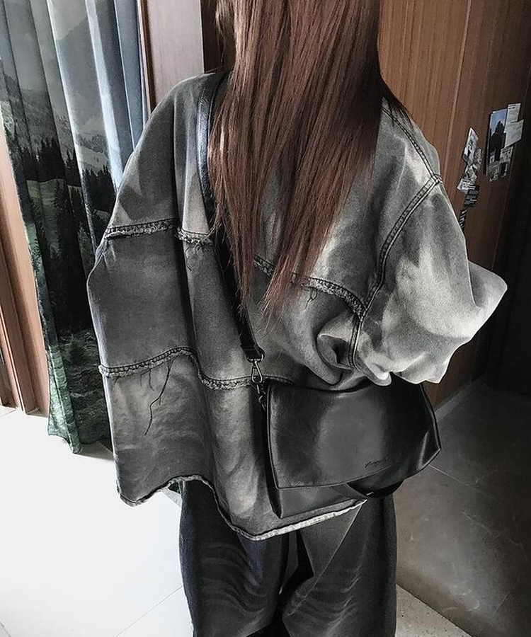 ウォッシングオーバーフィットジャケット BLACK DENIM