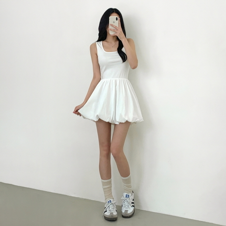 ソルベパンプキンワンピース WHITE