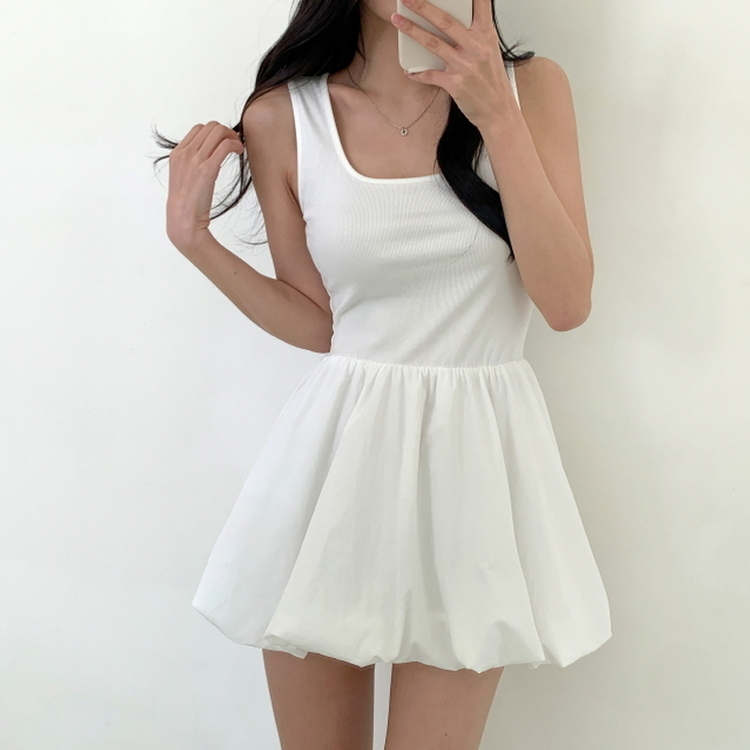 ソルベパンプキンワンピース WHITE