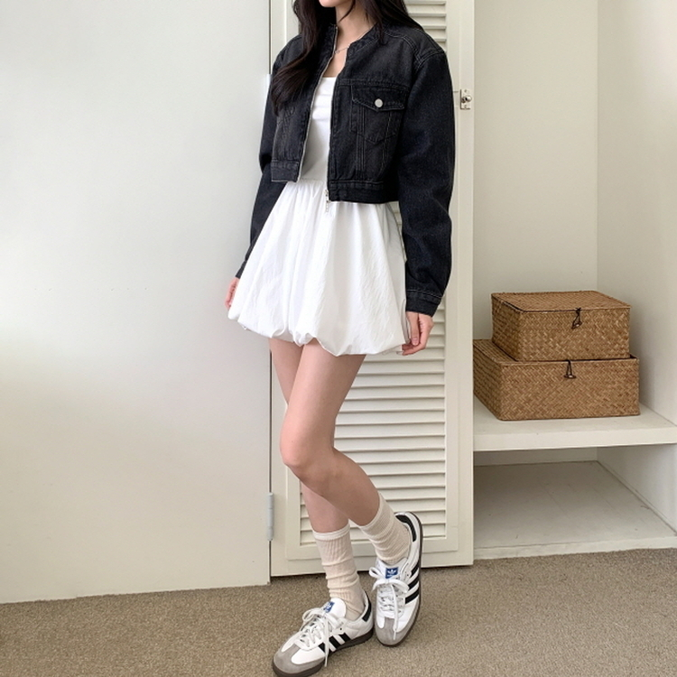 ソルベパンプキンワンピース WHITE