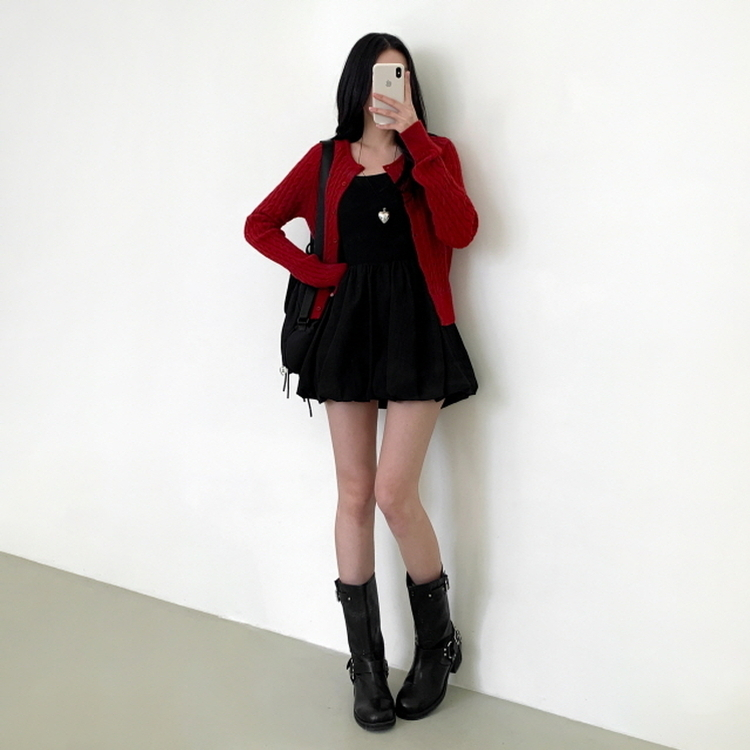 ソルベパンプキンワンピース BLACK