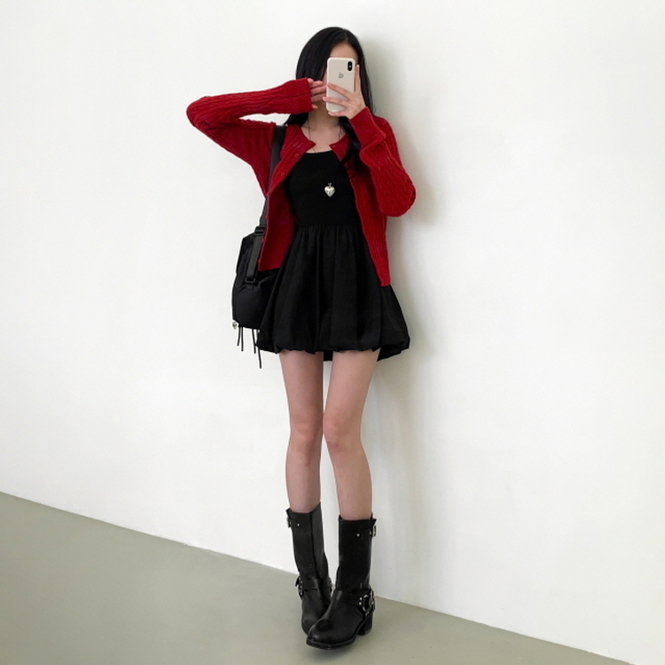ソルベパンプキンワンピース BLACK