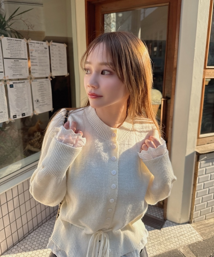 クリームレースニット IVORY