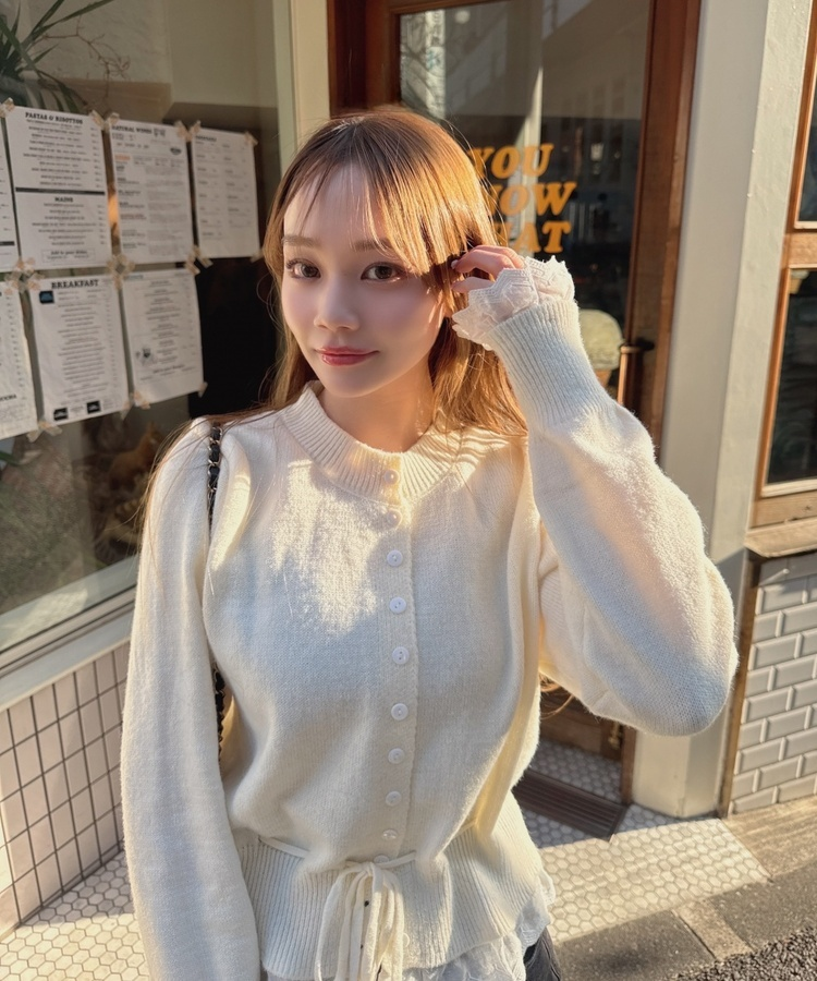 クリームレースニット IVORY