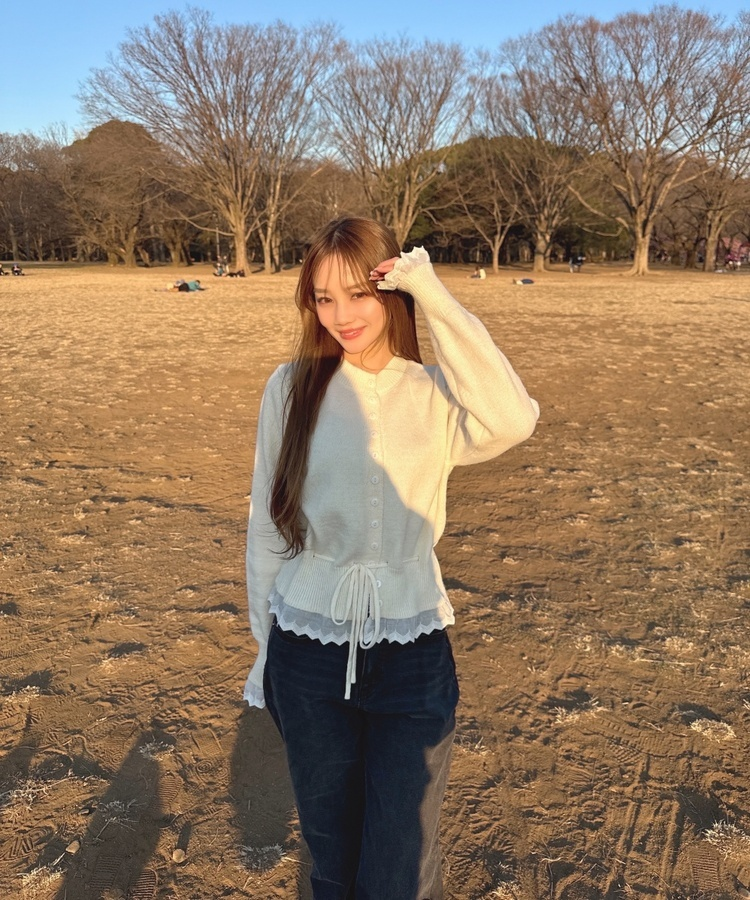 クリームレースニット IVORY