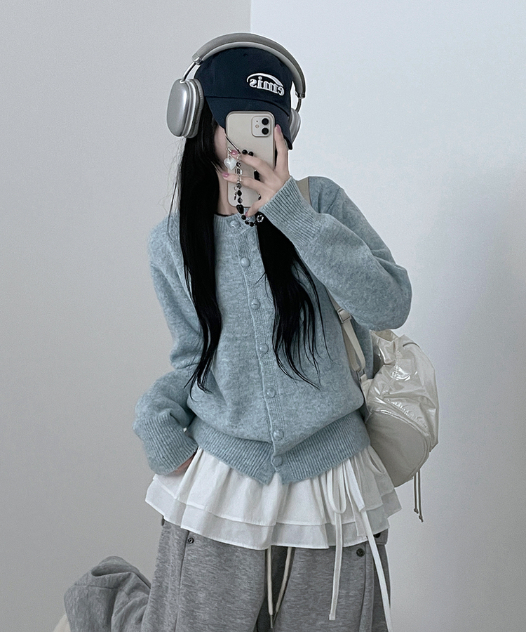 コットンティアードレイヤードミニスカート IVORY