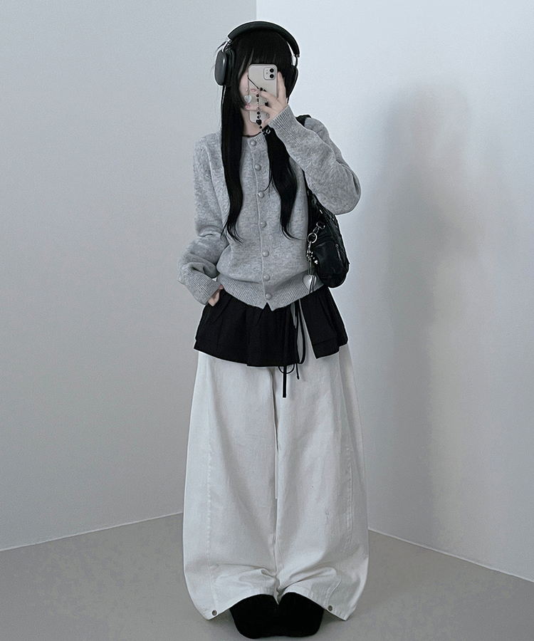 コットンティアードレイヤードミニスカート BLACK