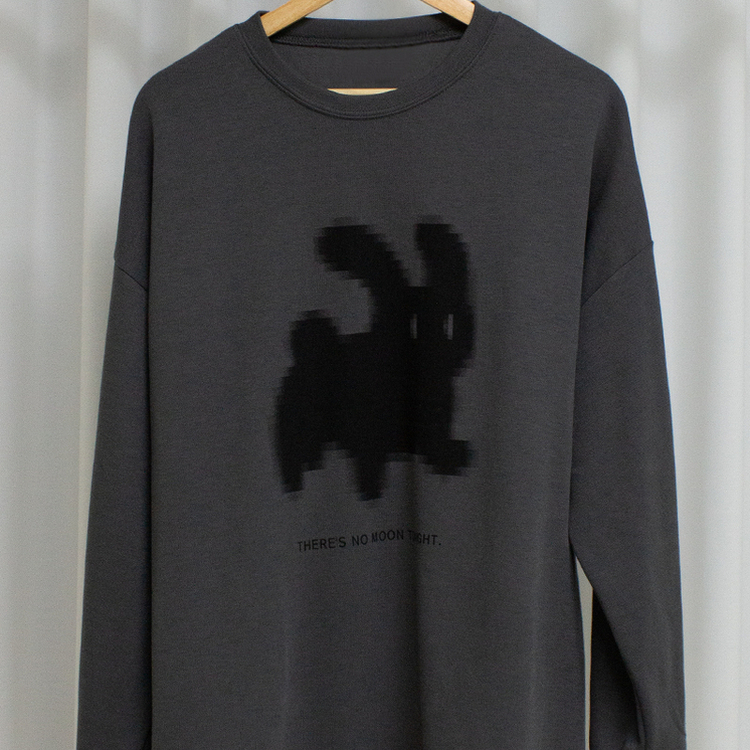 ラビットプリンティング長袖Tシャツ