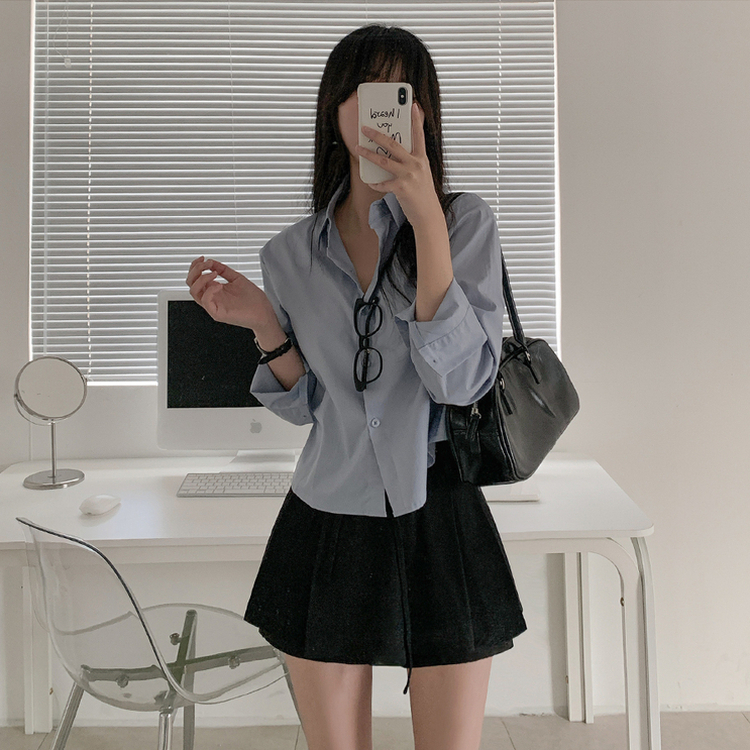 スカートパンツリボンプリーツミニスカート BLACK