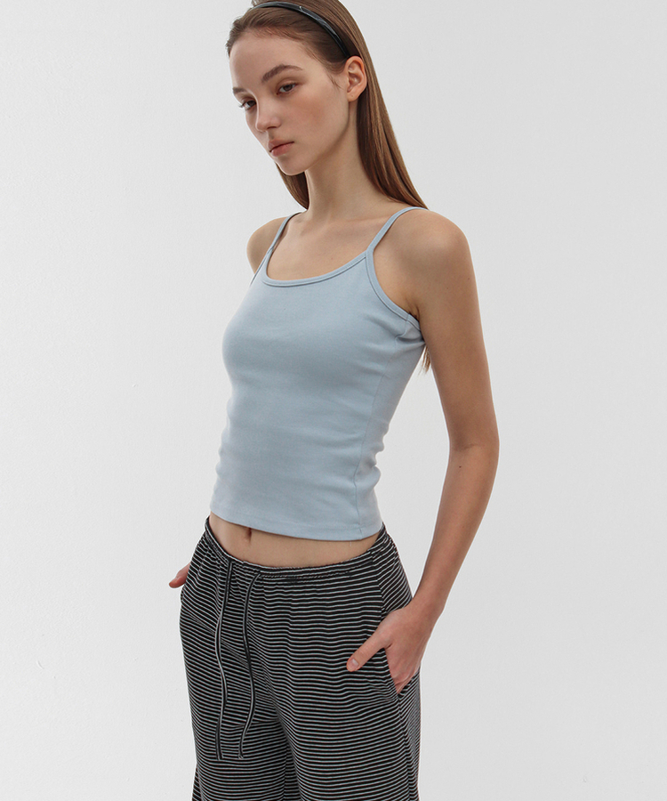 ベーシックストラップキャミソール(5color) LIGHT BLUE