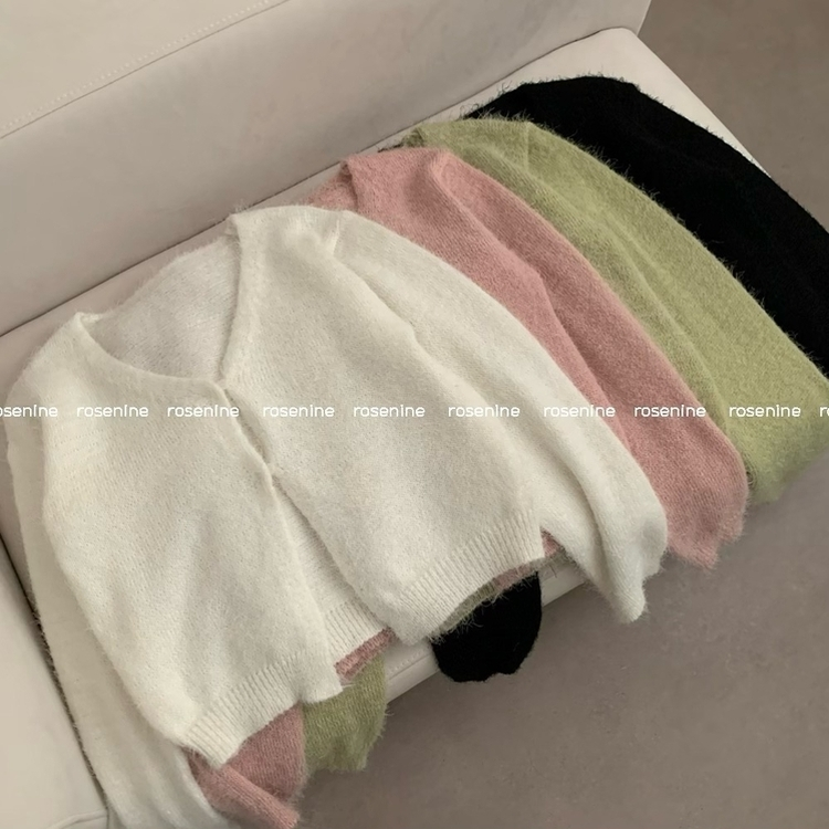 가디건 벚꽃 솔잎 긴팔 니트 가디건 봄옷 봄가디건 니트가디건 벚꽃룩