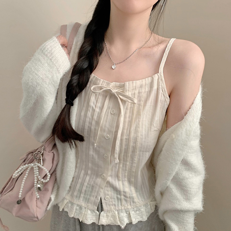 レースキャミソールブラウス BEIGE