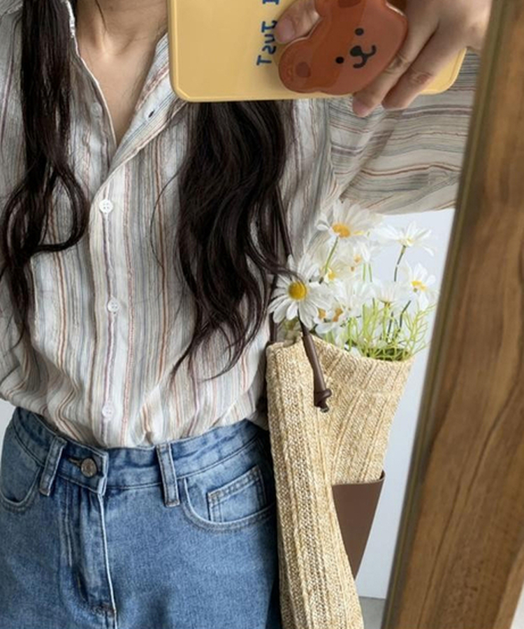 ストライプシャツ BEIGE