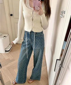 レースダブルトップカーディガン IVORY