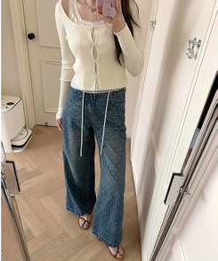 レースダブルトップカーディガン IVORY