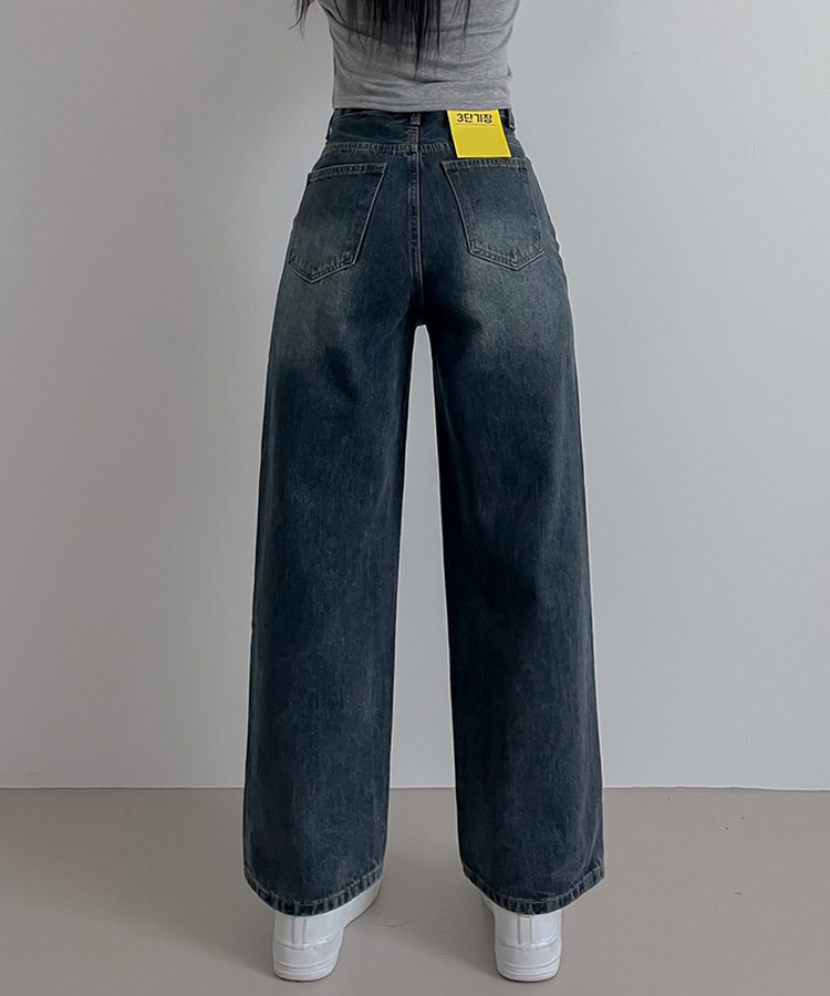 【丈別】ビンテージダメージデニムパンツ(5color) VINTAGE BLUE