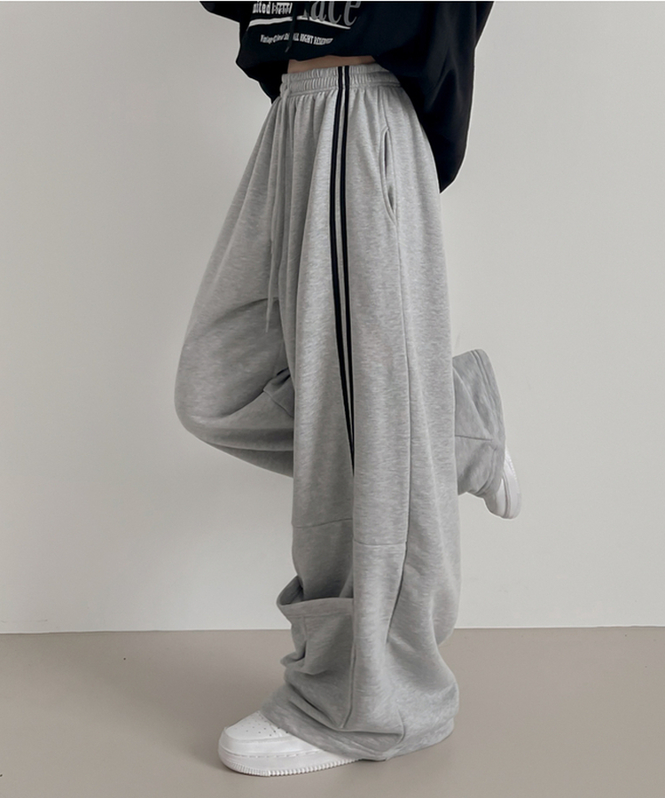トラックラインパンツ GRAY
