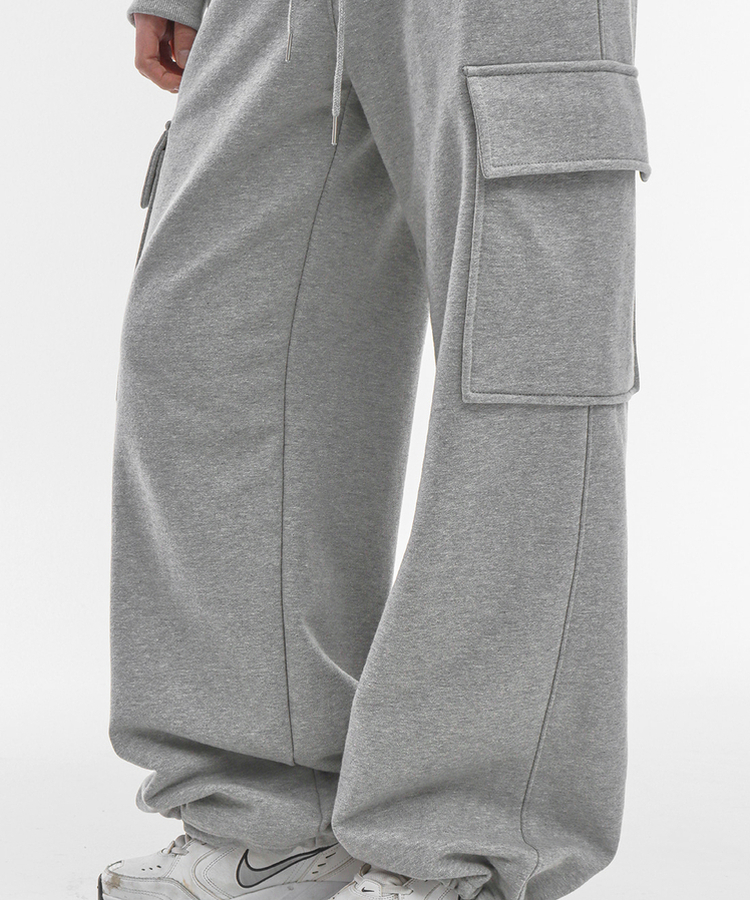 コットンカーゴバンディングパンツ MELANGE GRAY