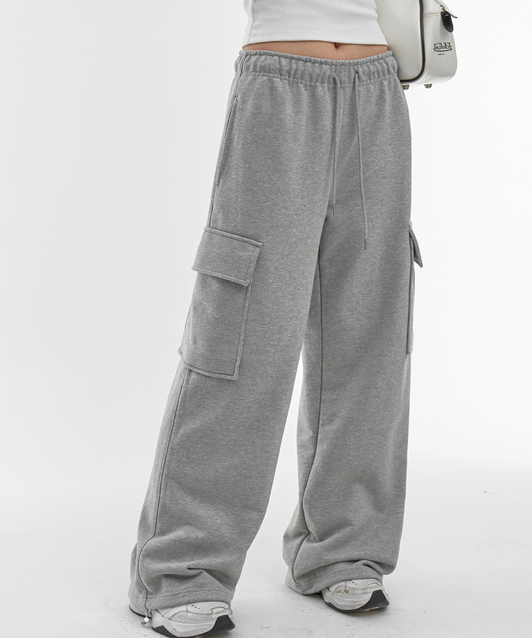 コットンカーゴバンディングパンツ MELANGE GRAY