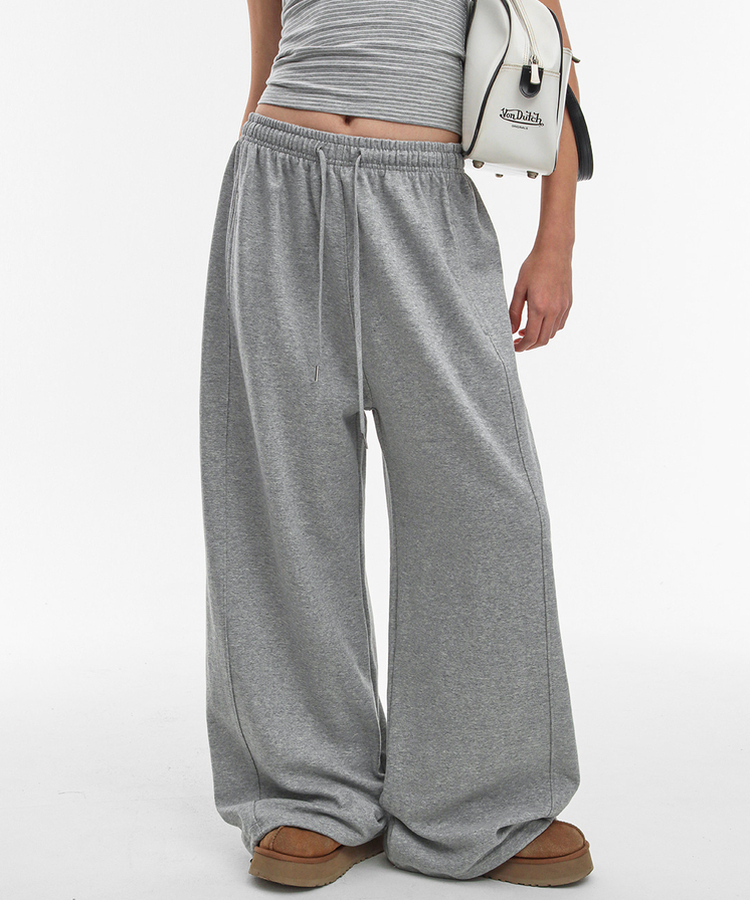 ワイドバンディングパンツ MELANGE GRAY