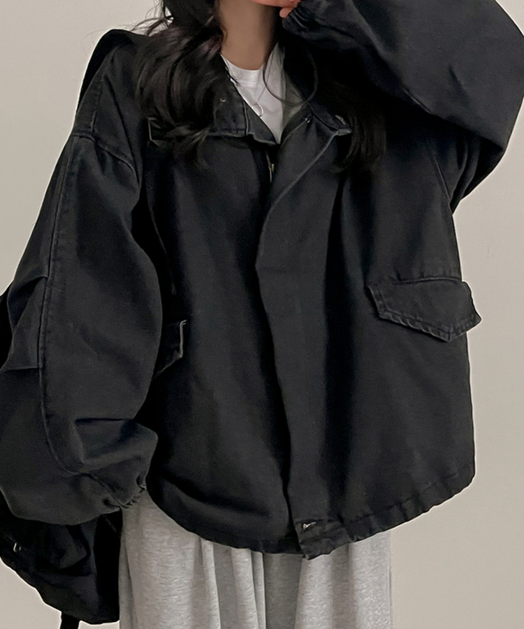 デニムウォッシングジャケット GREY
