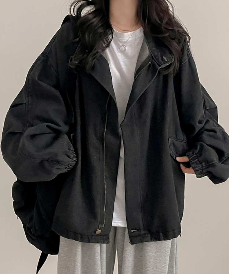 デニムウォッシングジャケット GREY
