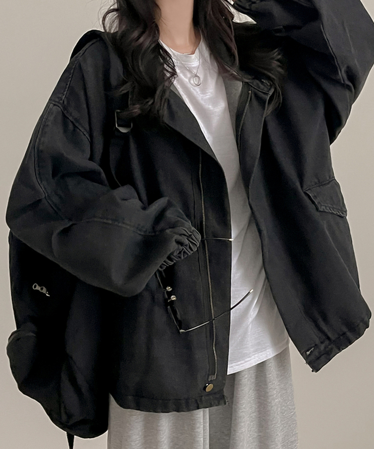 デニムウォッシングジャケット GREY