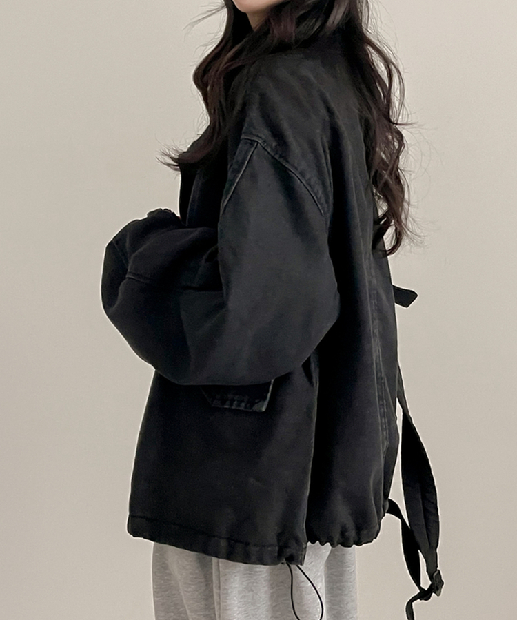 デニムウォッシングジャケット GREY
