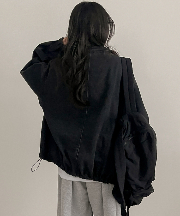 デニムウォッシングジャケット GREY