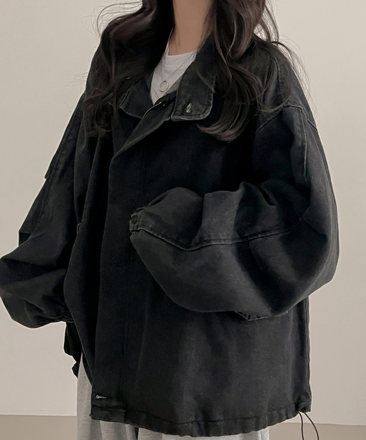 デニムウォッシングジャケット GREY