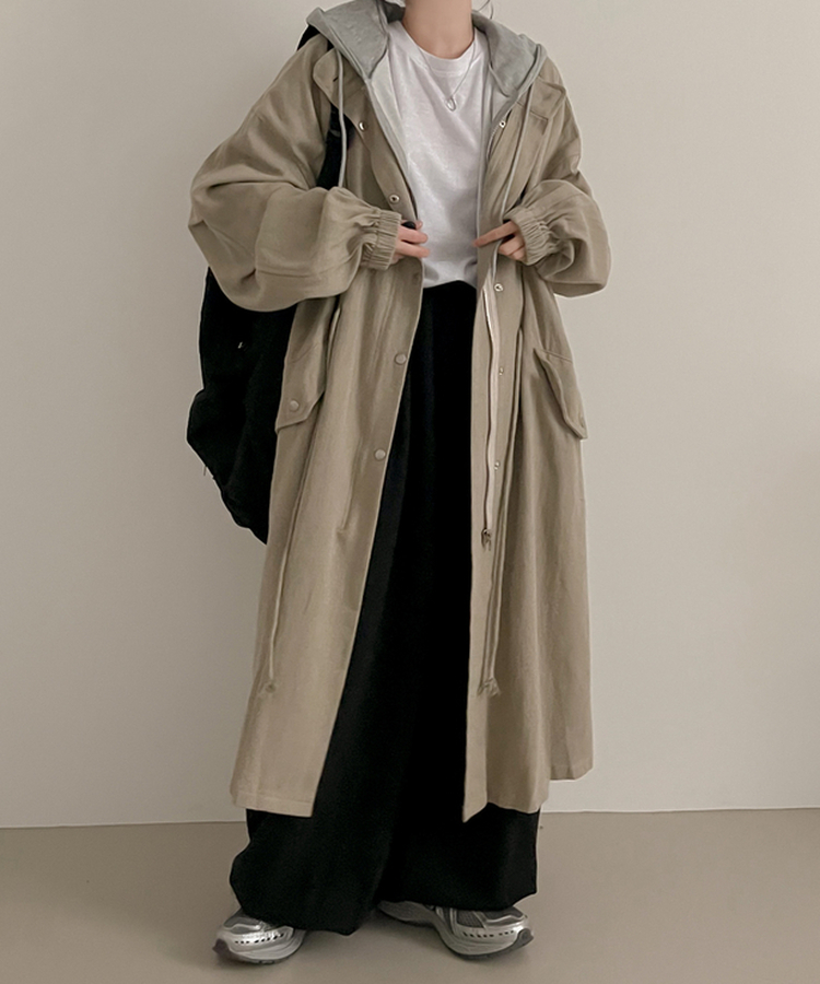 オーバーフィットロングフィールドジャケット BEIGE