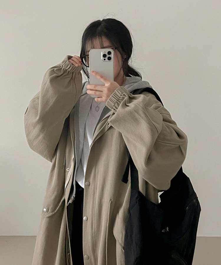 オーバーフィットロングフィールドジャケット BEIGE