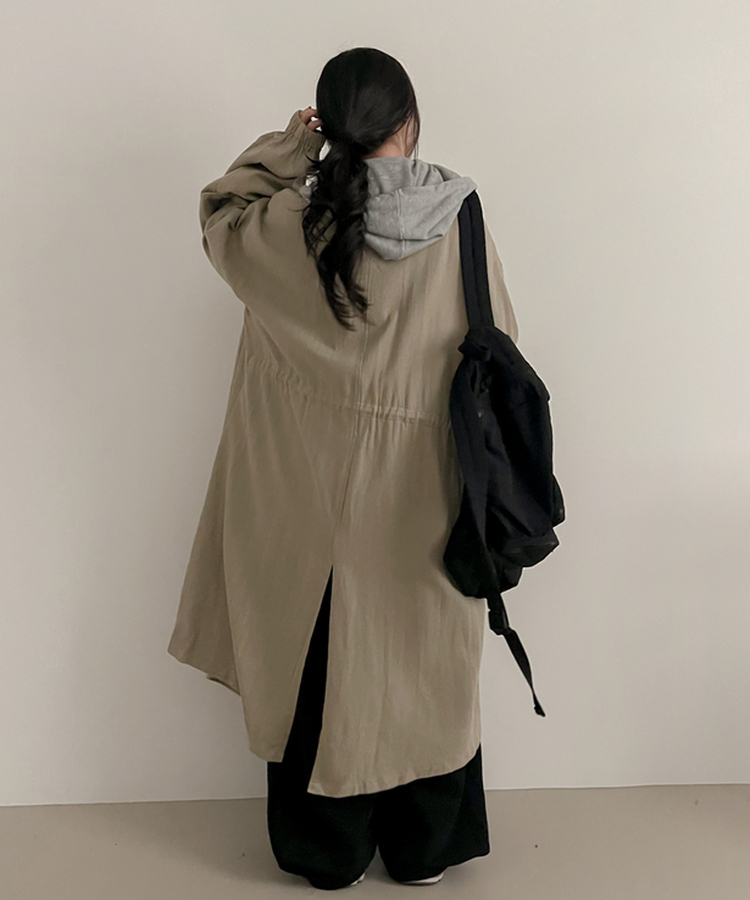 オーバーフィットロングフィールドジャケット BEIGE