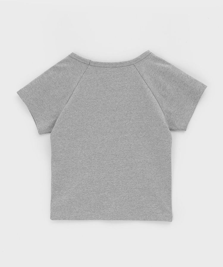 ラグランUネック半袖Tシャツ