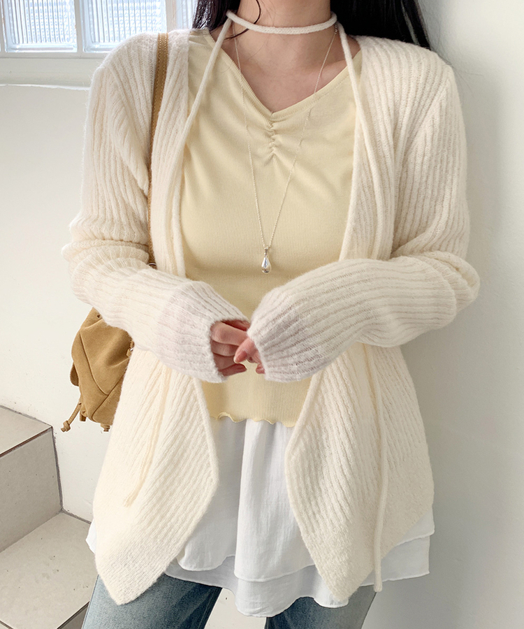 シャーリングウェーブTシャツ YELLOW
