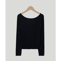 長袖Tシャツ ナイスタイトVネック長袖Tシャツ