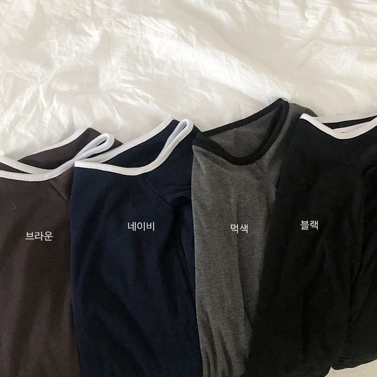 アンバランスワンオフショルダーTシャツ