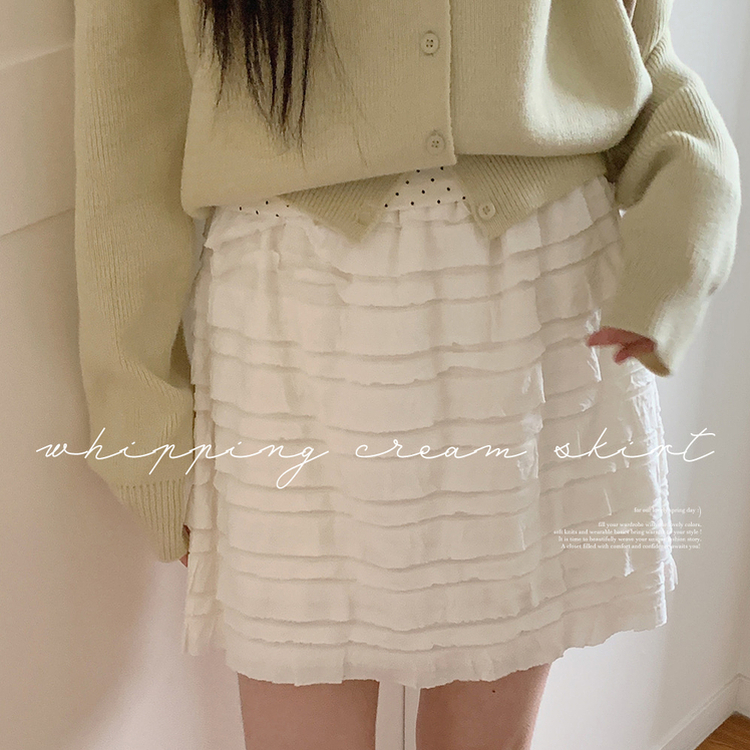 ホイップクリームスカート IVORY
