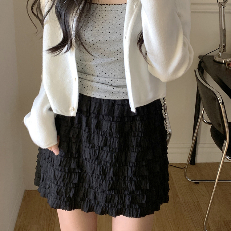 ホイップクリームスカート BLACK