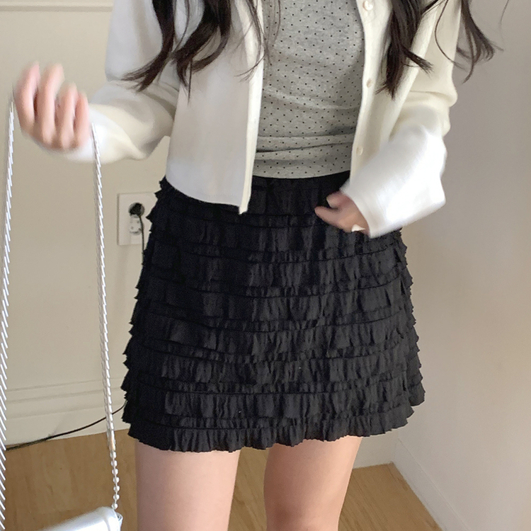 ホイップクリームスカート BLACK