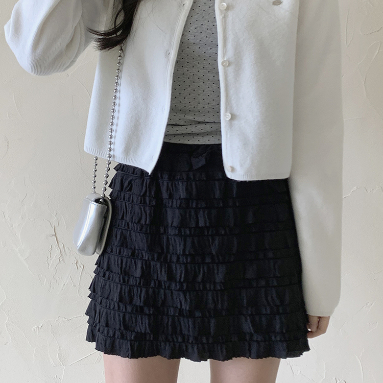 ホイップクリームスカート BLACK