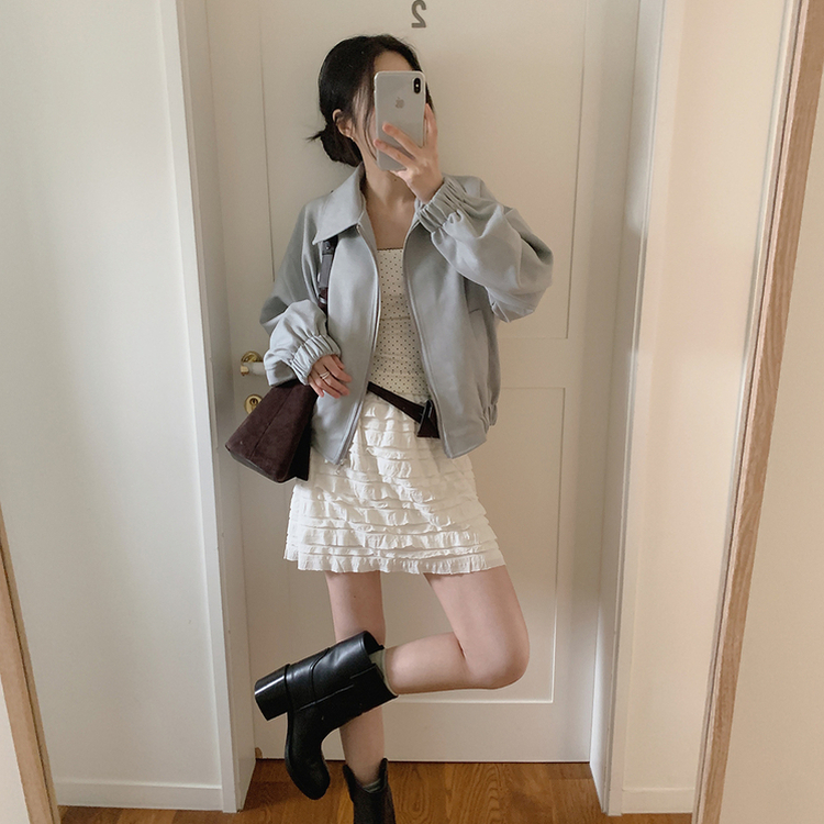 ドットアンドキャミソールTシャツ IVORY