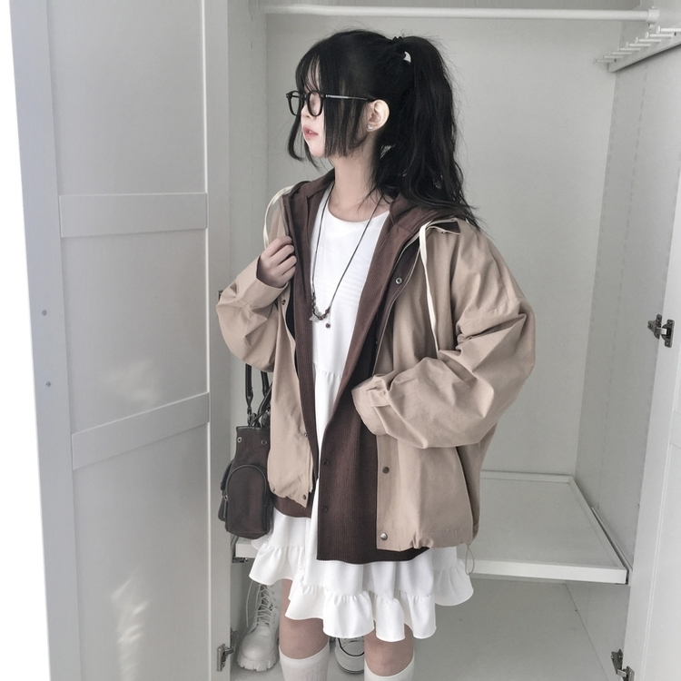 ミリタリージャケットジップアップ BEIGE