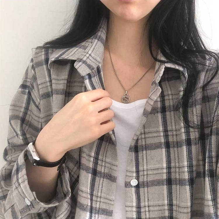 チェックポケットシャツ(7color) BEIGE