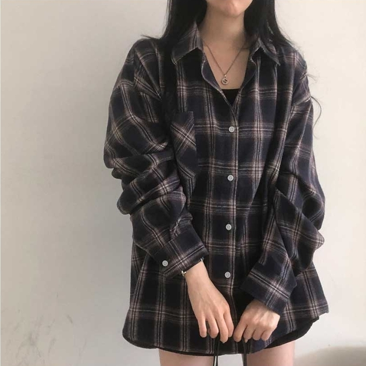 チェックポケットシャツ(7color) INDIGO