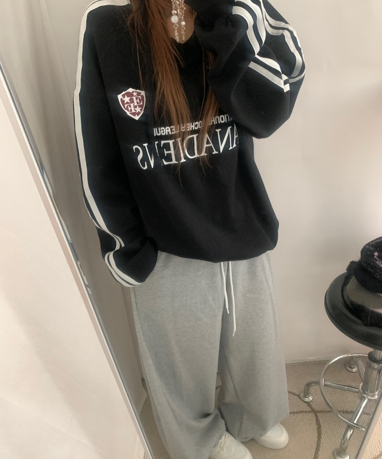 サイドピンタックトッパーパンツ(6color) GREY